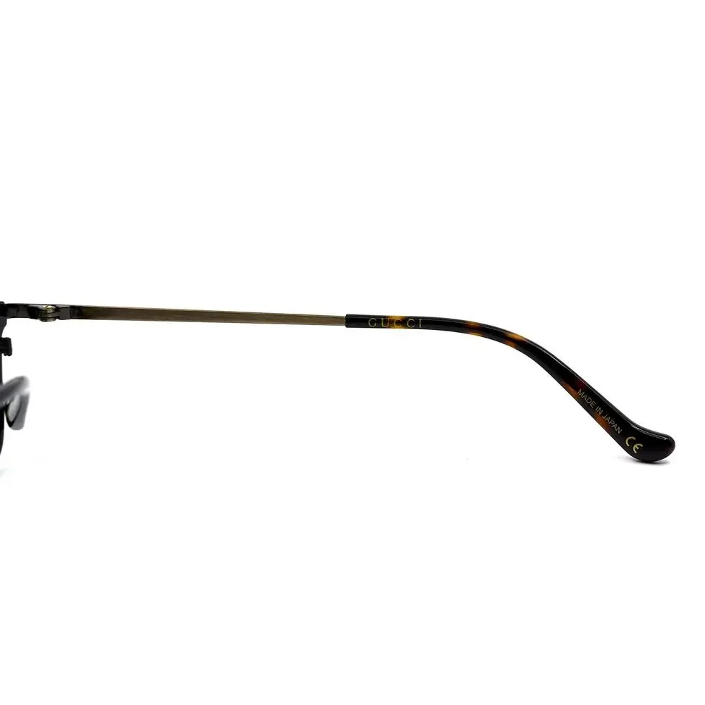 NEW GUCCI GG1130OJ 001 TITANIUM BLACK AUTHENTIC EYEGLASSES FRAME